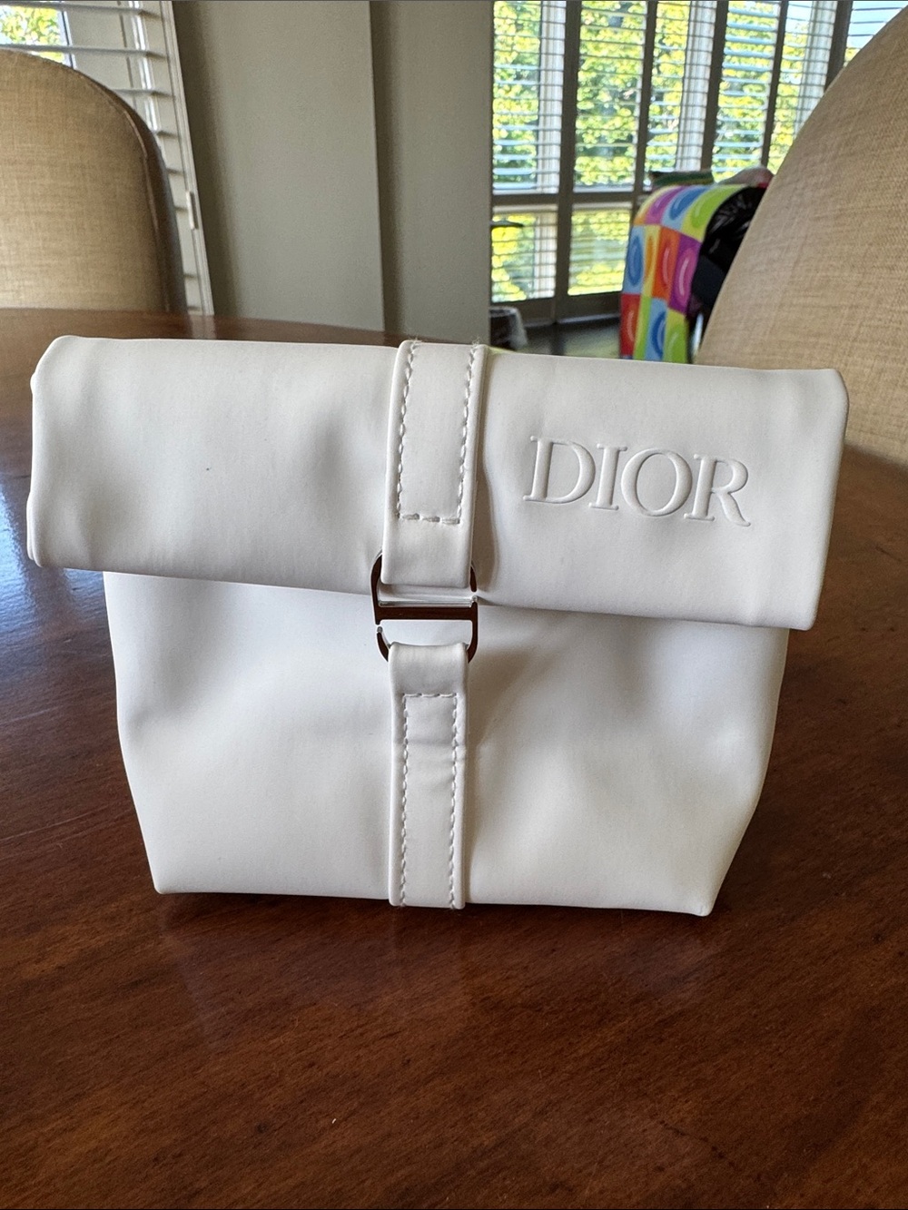 Dior Beauty White Roll-down Pouch